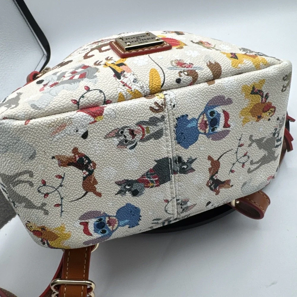 Disney Parks Christmas Santa Tails Paws Dogs Backpack Bag Dooney & Bourke NWOT
